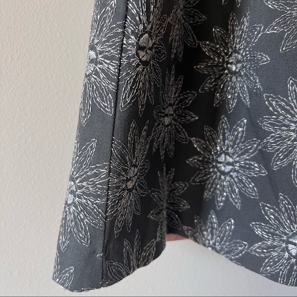 Anthropologie Ruth Dress Floral Strapless Gray Size 4 - Picture 6 of 14